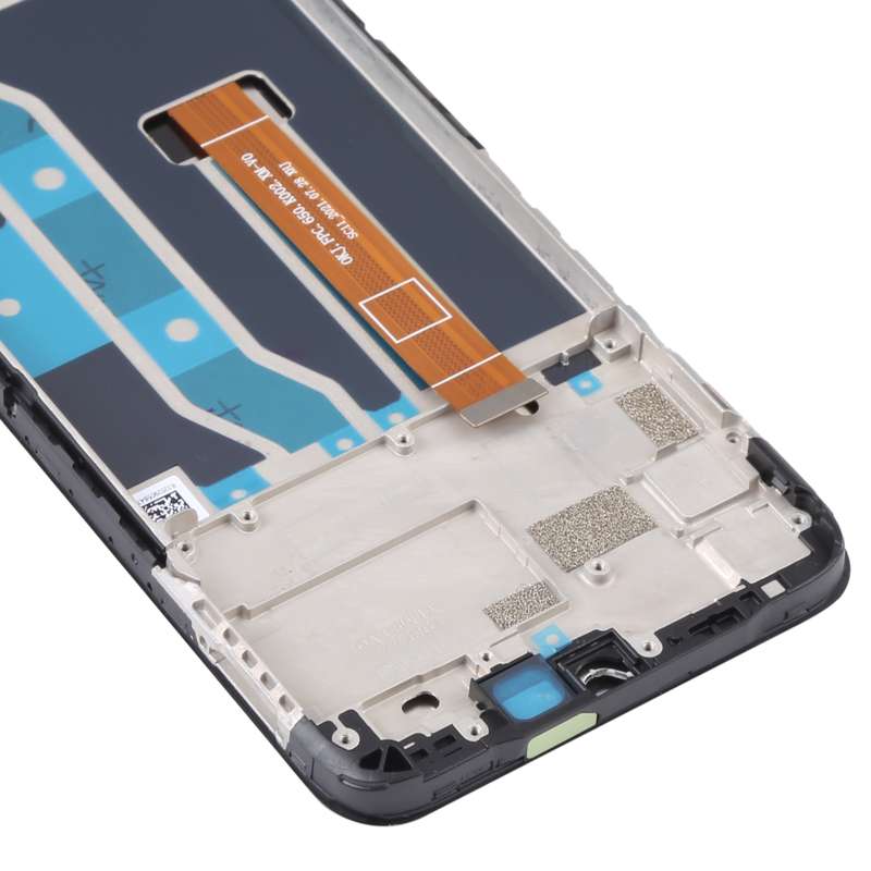 For Realme Narzo 50i 4G RMX3235 OEM LCD Screen Digitizer Full Assembly with Frame