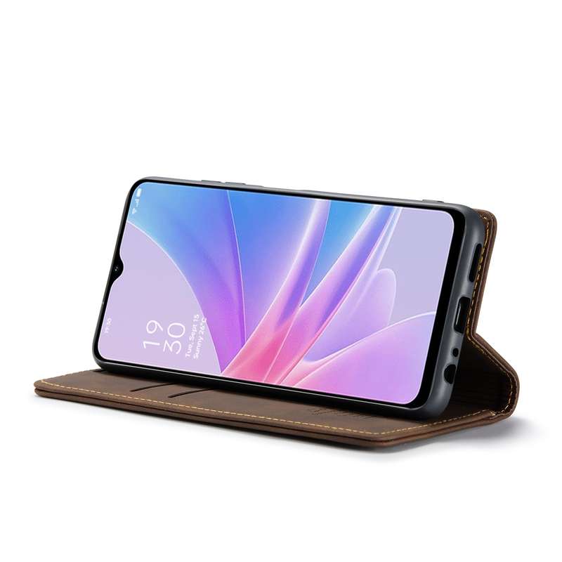 For OPPO A58 5G / A58X 5G CaseMe 013 Multifunctional Horizontal Flip Leather Phone Case(Coffee)