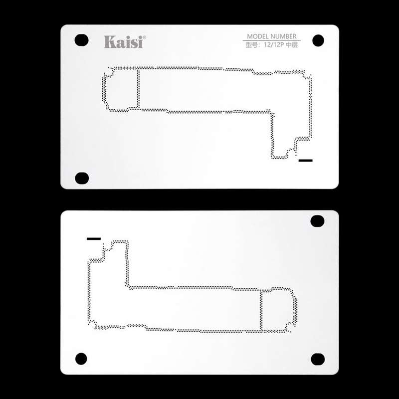 Kaisi 18 in 1 Silicone Middle Layer Tin Planting BGA Reballing Platform for iPhone X-14 Pro Max