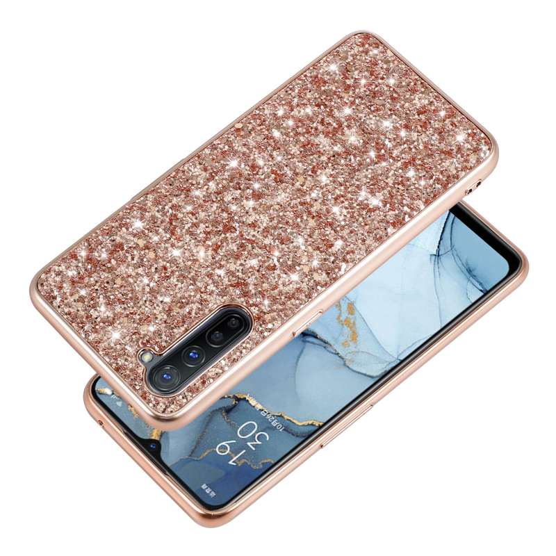Glitter Powder Shockproof TPU Protective Case(Red)