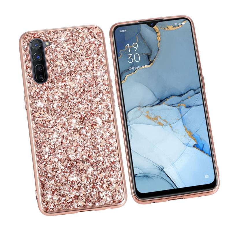 Glitter Powder Shockproof TPU Protective Case(Red)