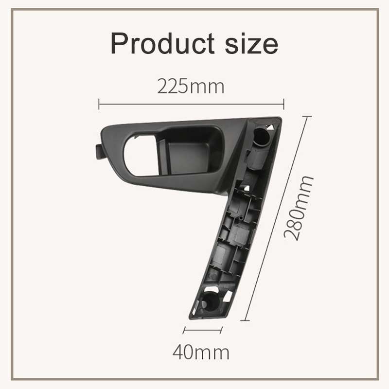 For Nissan Qashqai Left-Drive Car Door Inside Handle Base Bracket, Type:Base Left(Black)