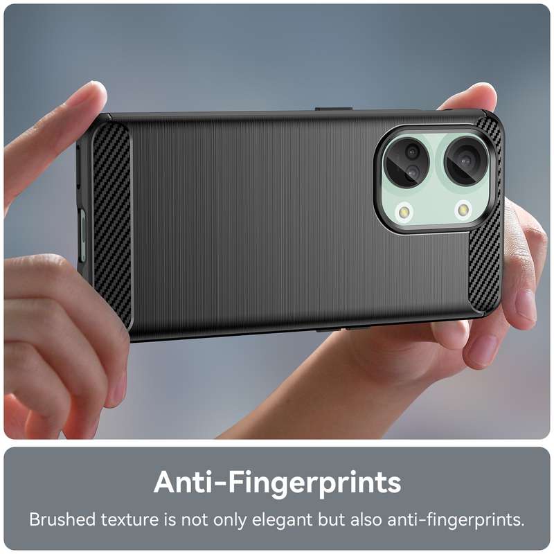For OnePlus Nord 3 Brushed Texture Carbon Fiber TPU Phone Case(Black)