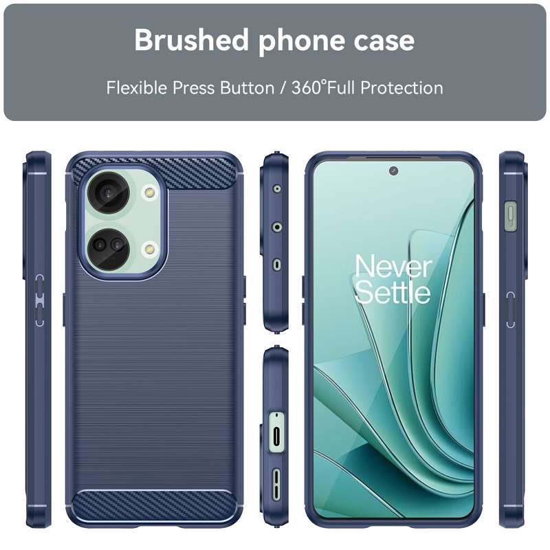 For OnePlus Nord 3 Brushed Texture Carbon Fiber TPU Phone Case(Black)