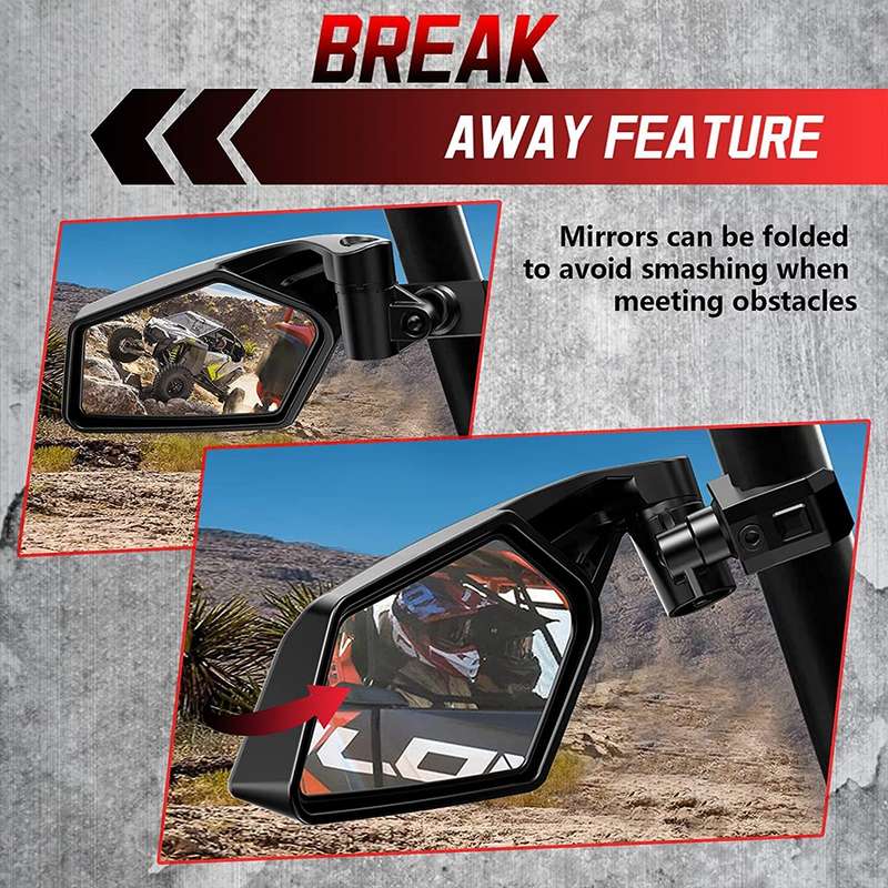 For Can-Am BRP UTV Maverick X3 Off-Road Vehicle Rearview Mirror, Model:UTV-17 Original