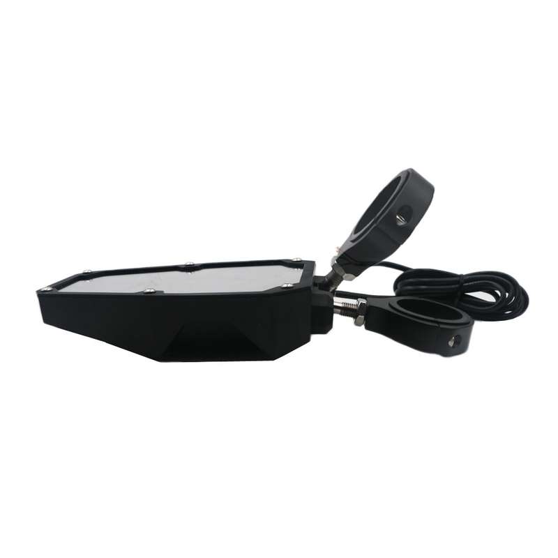 For 1.75 - 2 inch UTV-26 UTV / ATV Three Color Rear Frame Reflective Mirror with LED Lights