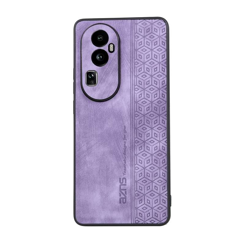 For OPPO Reno10 Pro+ AZNS 3D Embossed Skin Feel Phone Case(Brown)