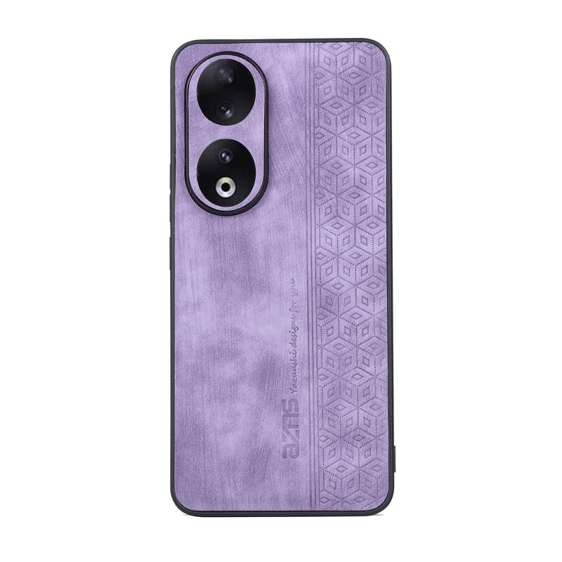For Honor 90 AZNS 3D Embossed Skin Feel Phone Case(Black)