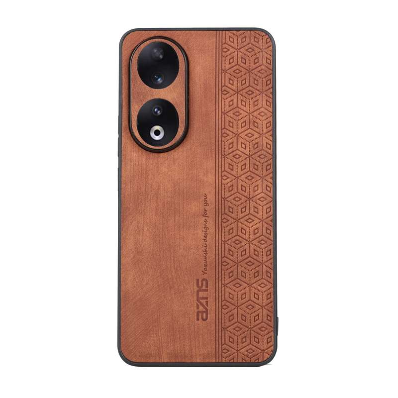 For Honor 90 AZNS 3D Embossed Skin Feel Phone Case(Black)