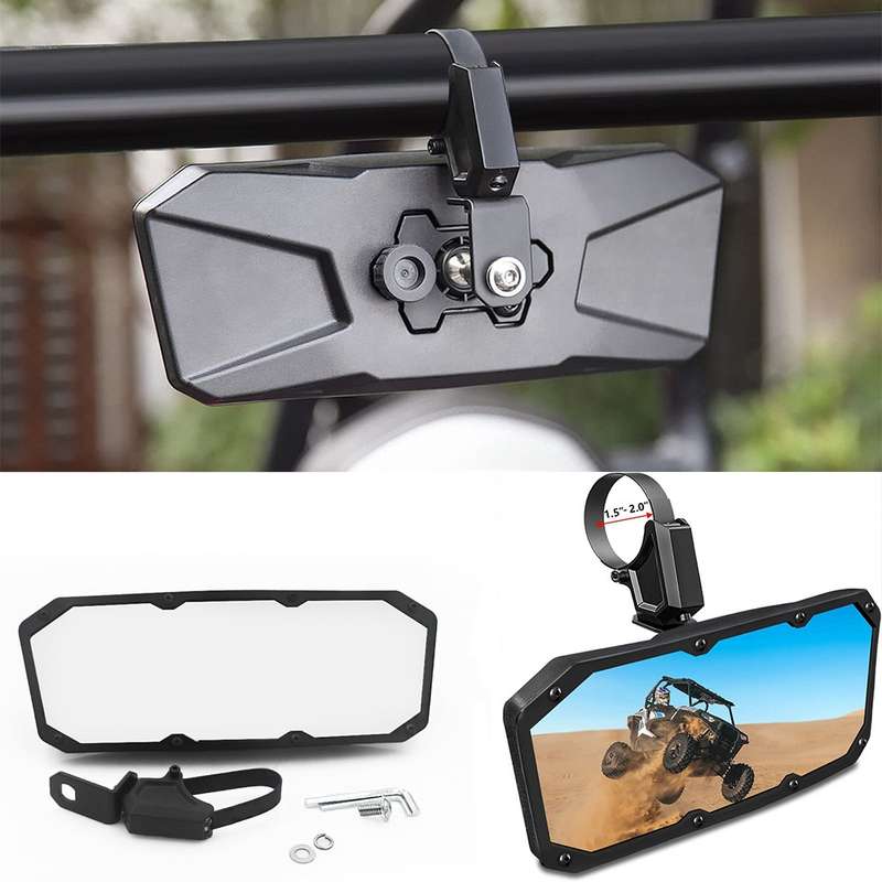 For UTV / ATV UTV-59B Universal 1.75 - 2 inch Rearview Mirror Center Mirror
