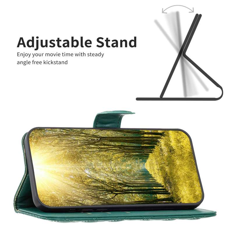 For iPhone 16 Diamond Lattice Wallet Flip Leather Phone Case(Green)