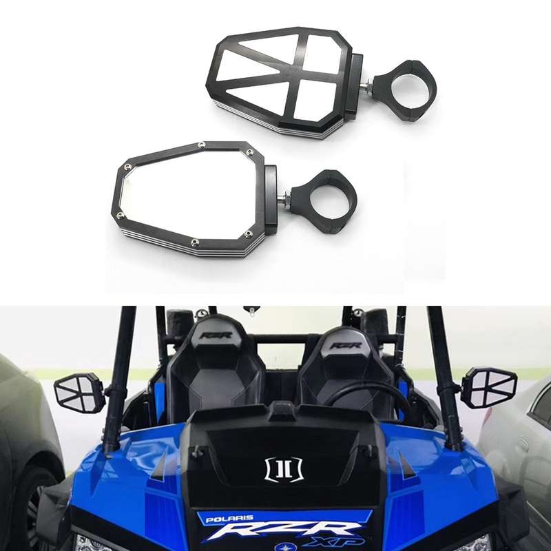 UTV-11 ATV / UTV Offroad Vehicle Rearview Mirror Side Mirror, Tube Diameter:1.75-2 inch Universal(Bl