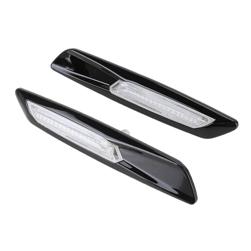 2 PCS Car Fender Light LED Leaf Board Side DC12V / 1.7W for BMW, Yellow Light, Style:C
