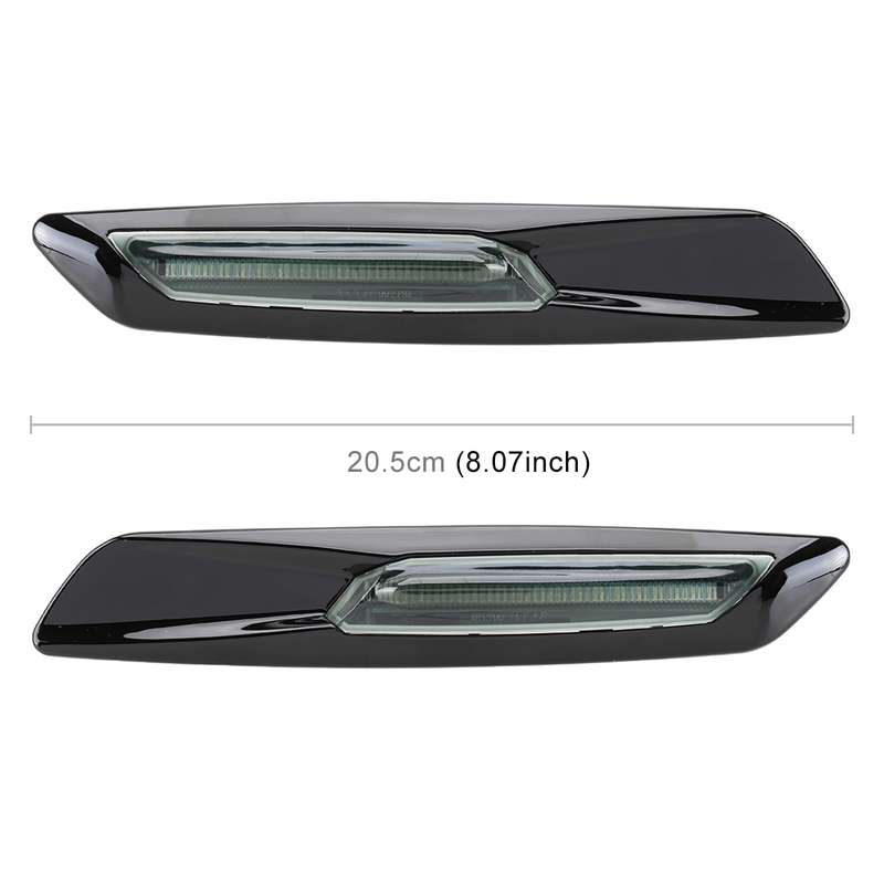 2 PCS Car Fender Light LED Leaf Board Side DC12V / 1.7W for BMW, Yellow Light, Style:D