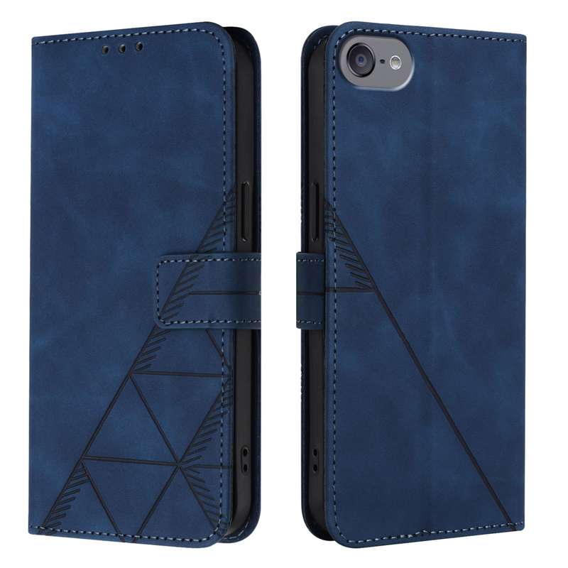 For iPod Touch 7 / 6 / 5 Crossbody 3D Embossed Flip Leather Phone Case(Blue)