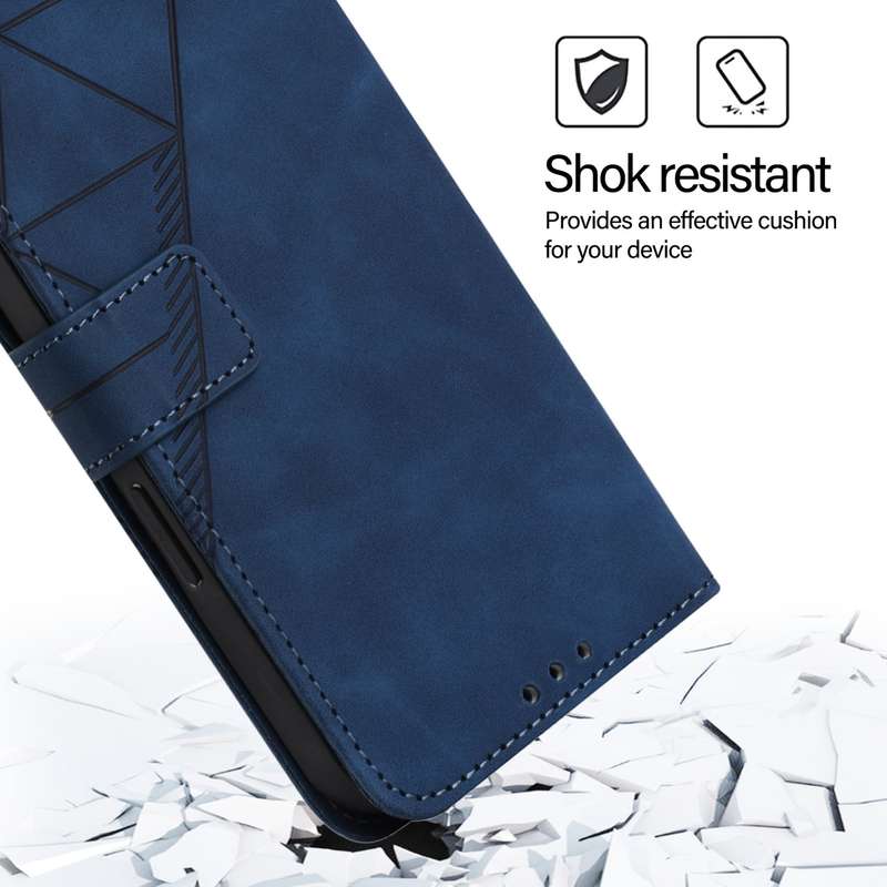 For iPod Touch 7 / 6 / 5 Crossbody 3D Embossed Flip Leather Phone Case(Blue)