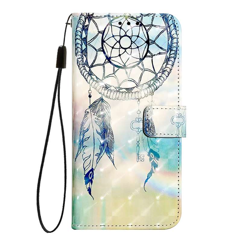 For iPhone SE 2024 3D Painting Horizontal Flip Leather Phone Case(Dream Wind Chimes)