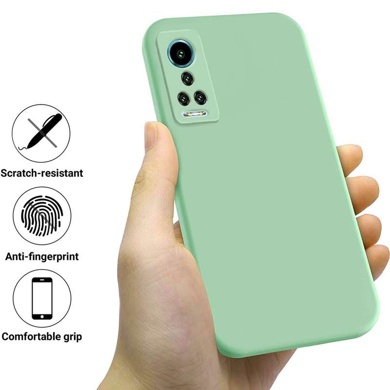 For Hisense H60 Pure Color Liquid Silicone Shockproof Phone Case(Black)