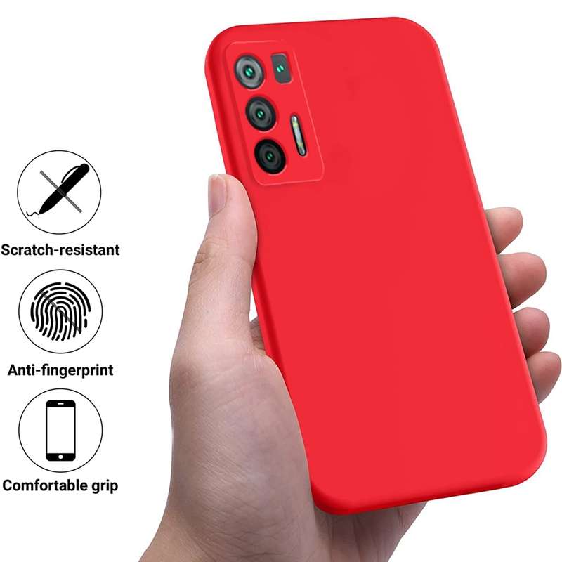 For Hisense Infinity H50S 5G Pure Color Liquid Silicone Shockproof Phone Case(Red)