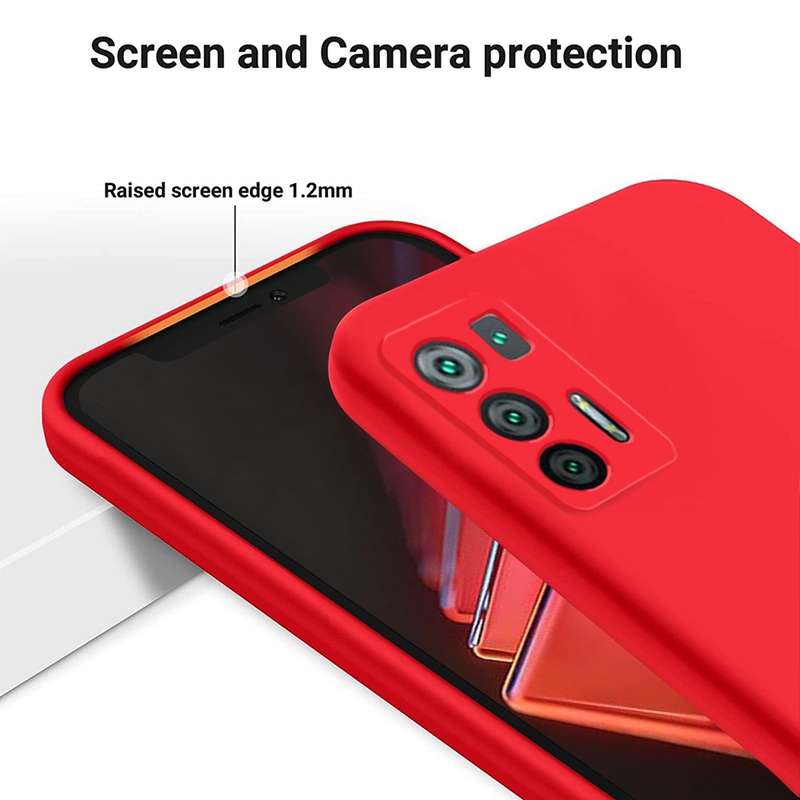 For Hisense Infinity H50S 5G Pure Color Liquid Silicone Shockproof Phone Case(Red)