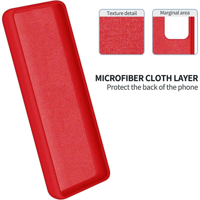 For Hisense Infinity H50S 5G Pure Color Liquid Silicone Shockproof Phone Case(Red)