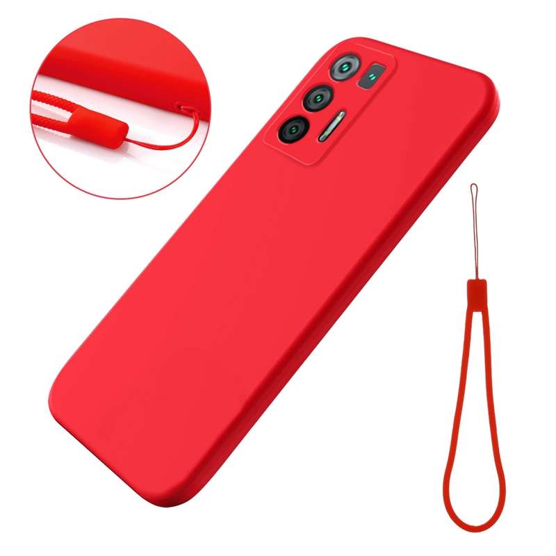For Hisense Infinity H50S 5G Pure Color Liquid Silicone Shockproof Phone Case(Red)