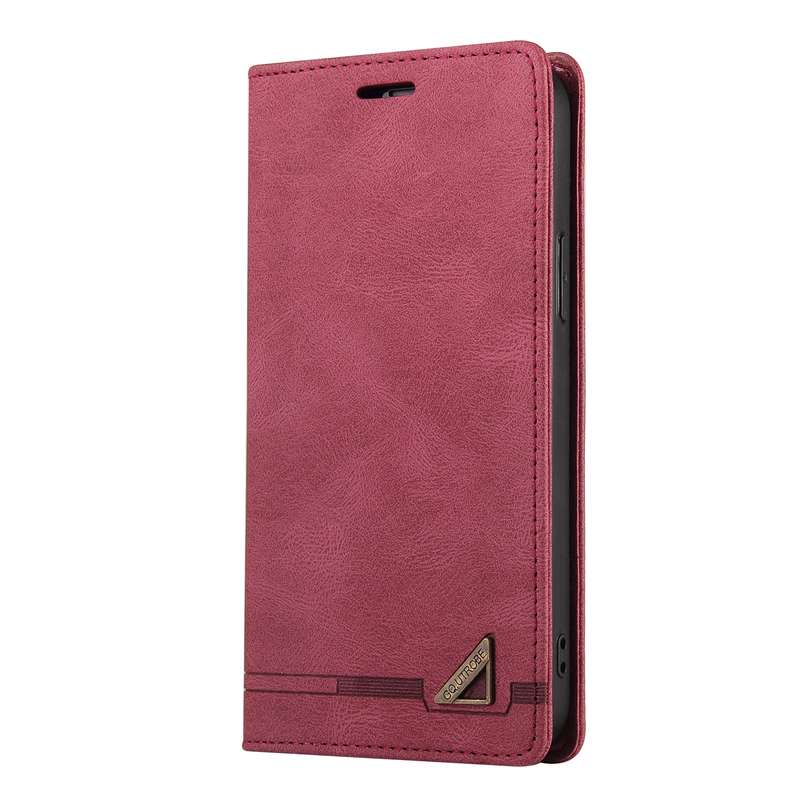 For Xiaomi Redmi Note 13 Pro 5G Skin Feel Anti-theft Brush Horizontal Flip Leather Case with Holder(
