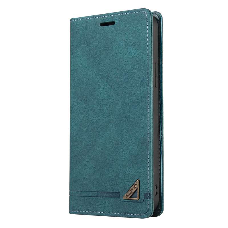 For Xiaomi Redmi Note 13 Pro 5G Skin Feel Anti-theft Brush Horizontal Flip Leather Case with Holder(