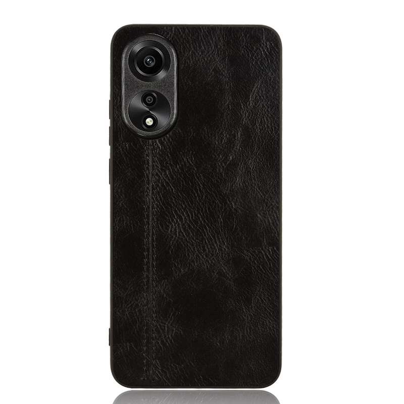 For OPPO A78 4G Cow Pattern Sewing Back Cover Phone Case(Blue)