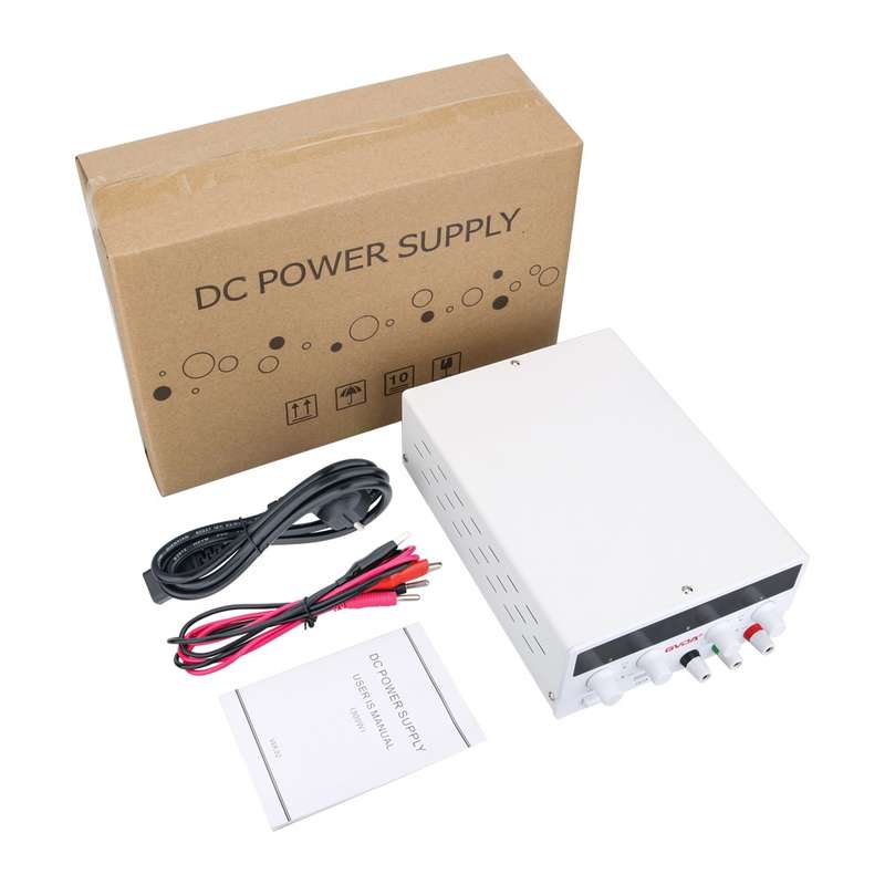 GVDA SPS-H3010 30V-10A Adjustable Voltage Regulator, Specification:EU Plug(Black)