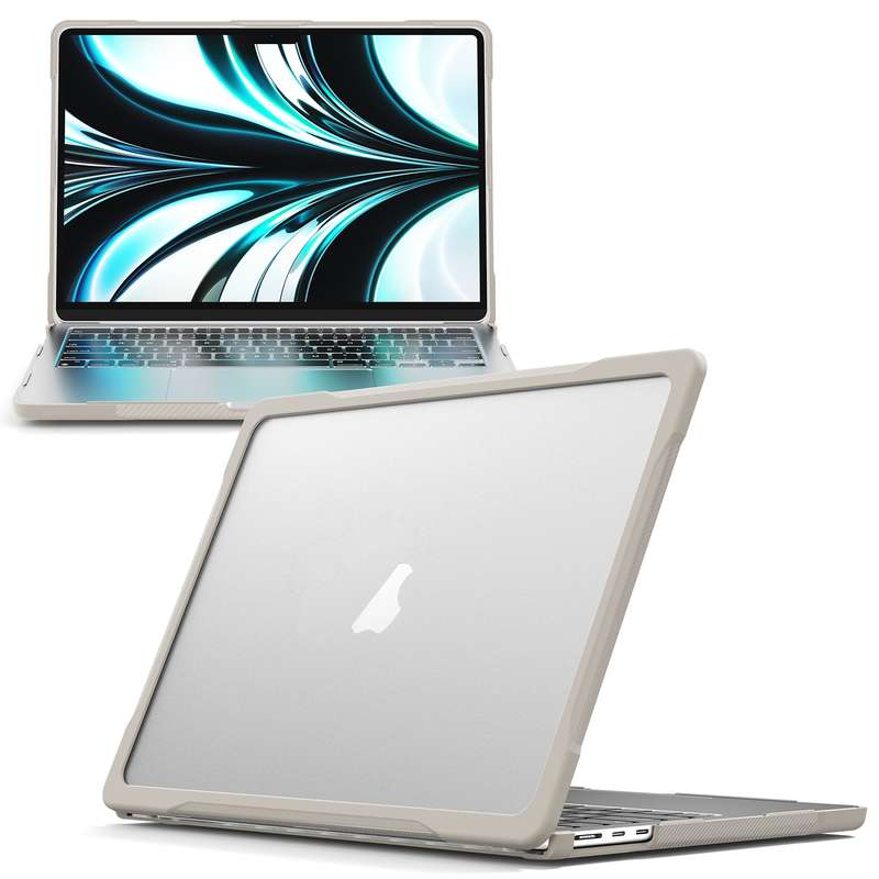 For MacBook Air 13.6 inch A2681 2022 / M3 2024 A3113 / M4 2025 A3240 Translucent Laptop Protective C