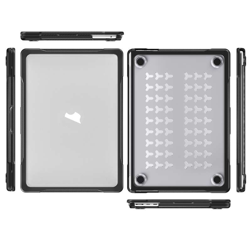 For MacBook Air 13.6 inch A2681 2022 / M3 2024 A3113 / M4 2025 A3240 Translucent Laptop Protective C