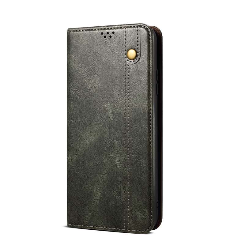 For Samsung Galaxy M15 / F15 Oil Wax Crazy Horse Texture Leather Phone Case(Green)
