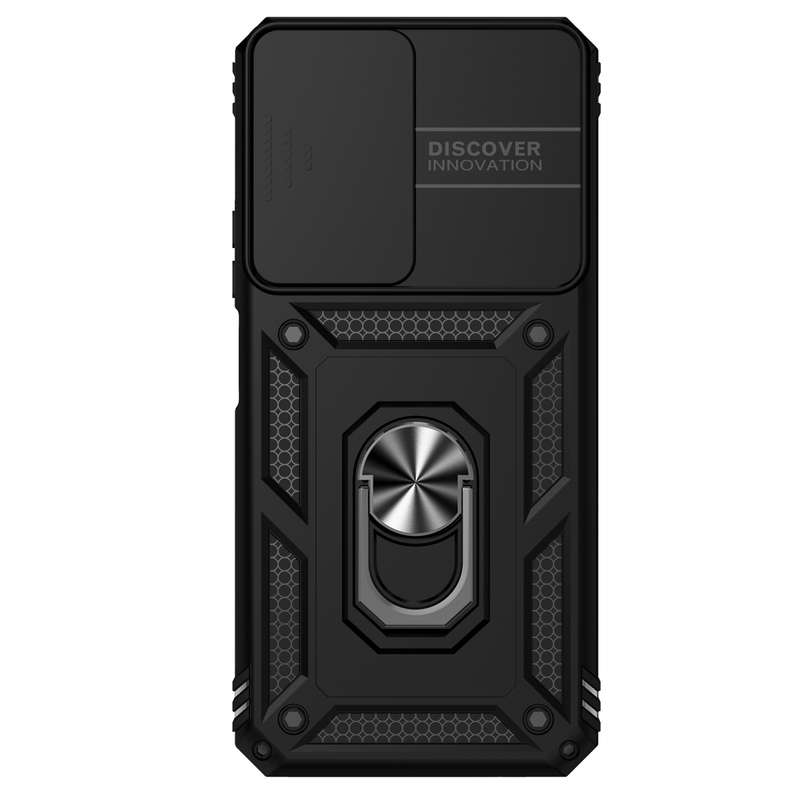 For Honor X7 Sliding Camshield Holder Phone Case(Dark Green)