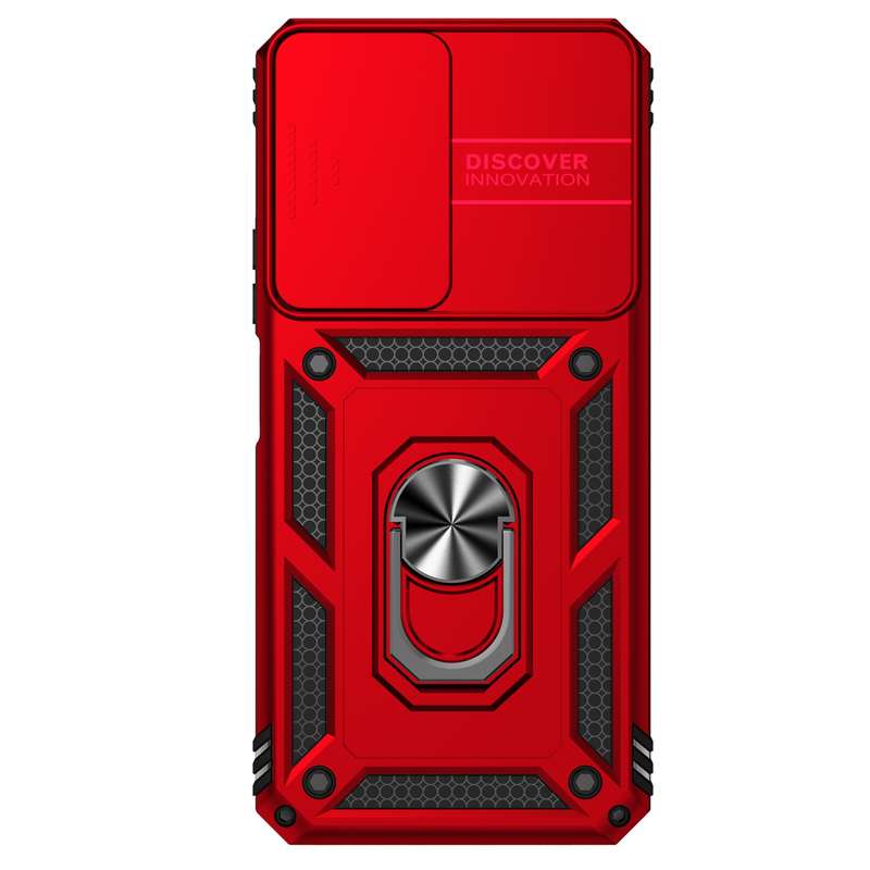 For Honor X7 Sliding Camshield Holder Phone Case(Dark Green)
