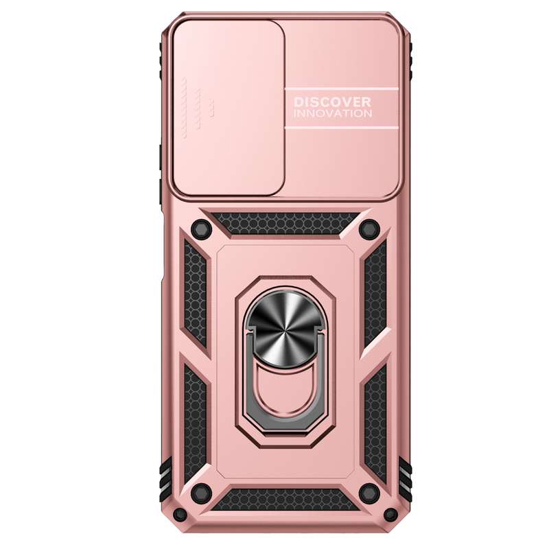 For Honor X7 Sliding Camshield Holder Phone Case(Dark Green)