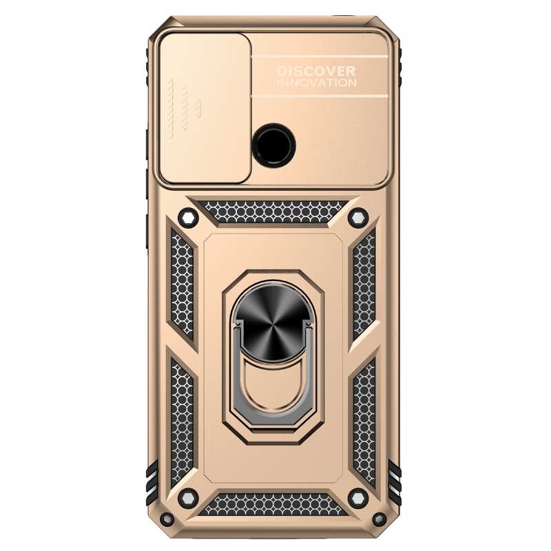 For Samsung Galaxy A03 Sliding Camshield Holder Phone Case(Black)
