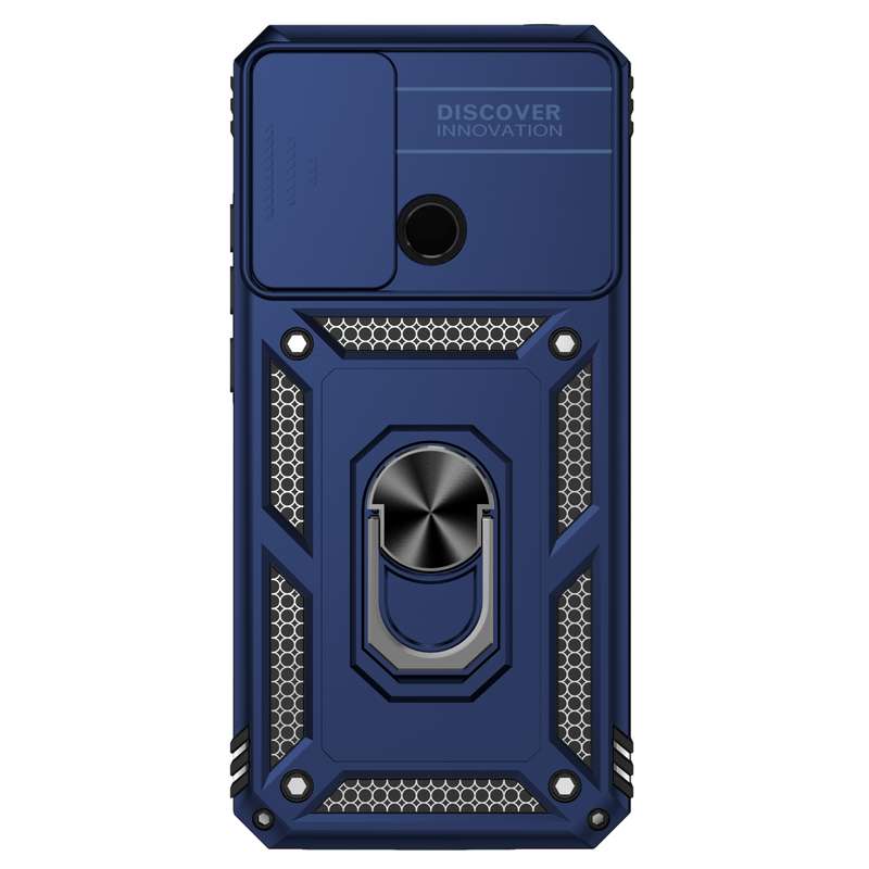 For Samsung Galaxy A03 Sliding Camshield Holder Phone Case(Black)