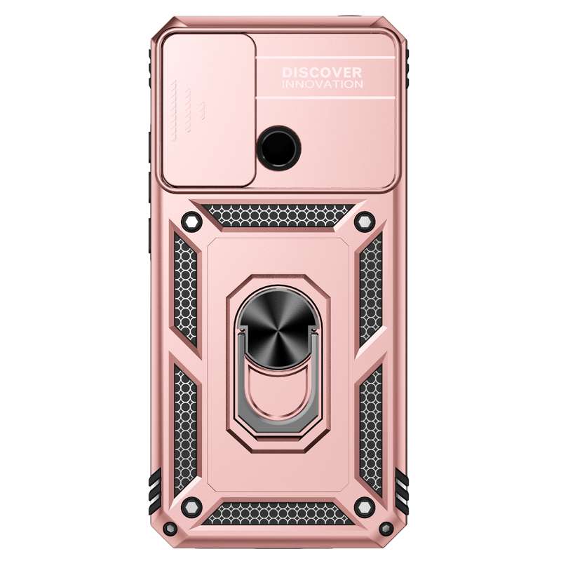 For Samsung Galaxy A03 Sliding Camshield Holder Phone Case(Black)