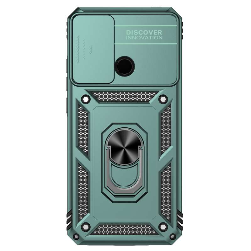 For Samsung Galaxy A03 Sliding Camshield Holder Phone Case(Black)