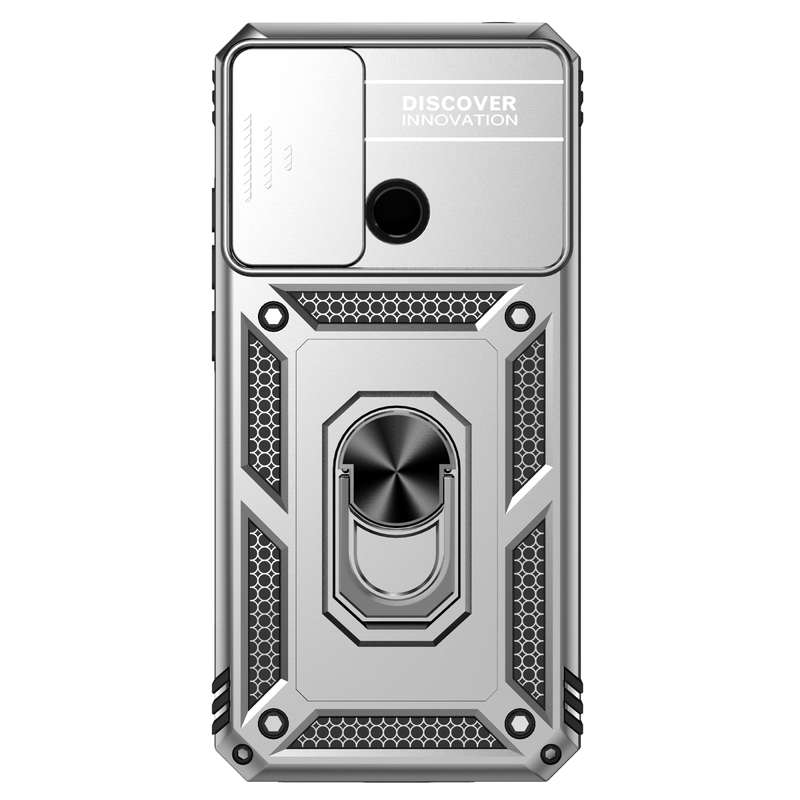 For Samsung Galaxy A03 Sliding Camshield Holder Phone Case(Black)