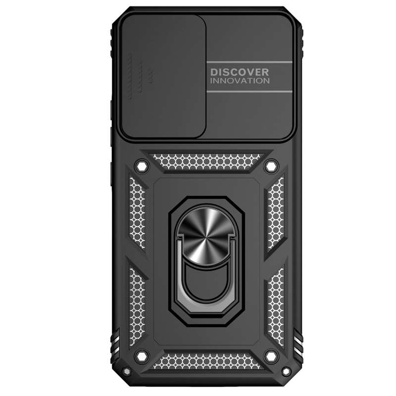For Samsung Galaxy A34 5G Sliding Camshield Holder Phone Case(Silver)