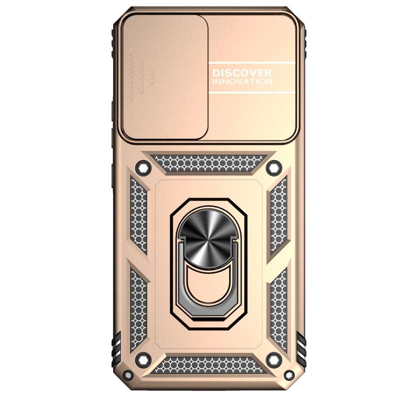 For Samsung Galaxy A34 5G Sliding Camshield Holder Phone Case(Silver)