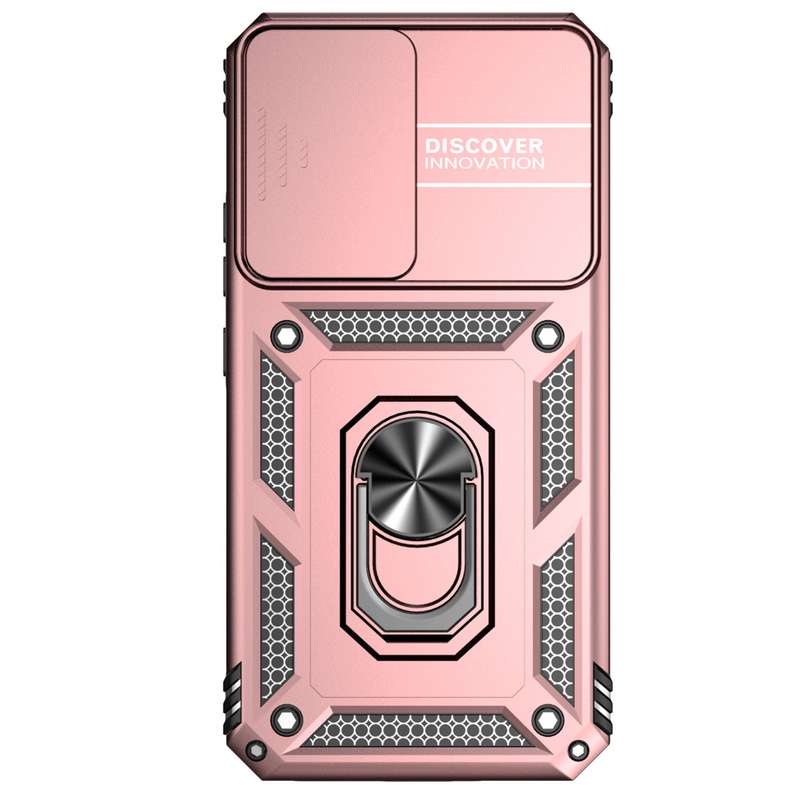 For Samsung Galaxy A34 5G Sliding Camshield Holder Phone Case(Silver)