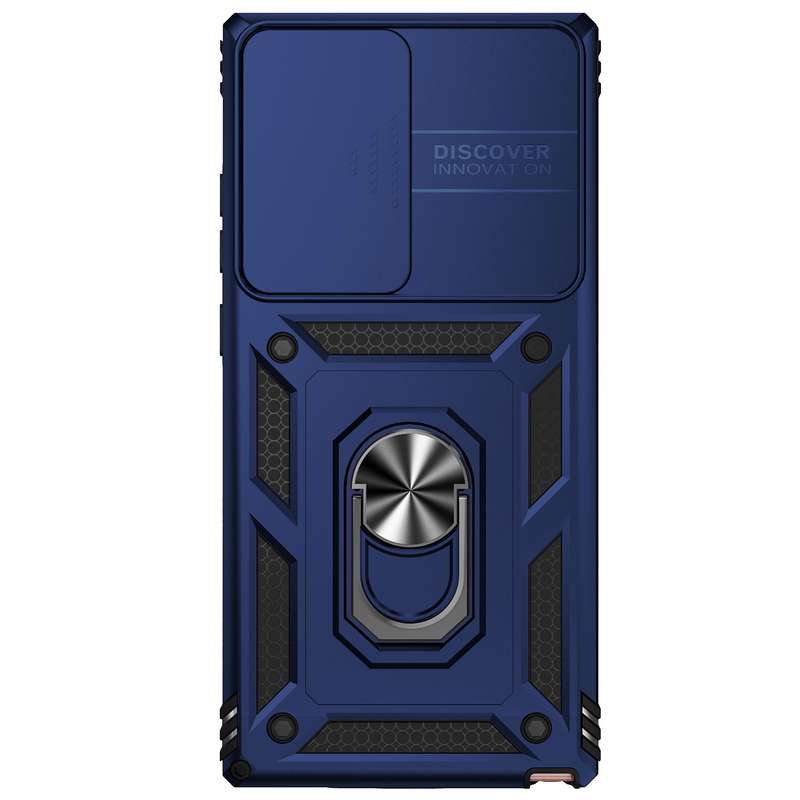 For Samsung Galaxy Note20 Ultra Sliding Camshield Holder Phone Case(Black)