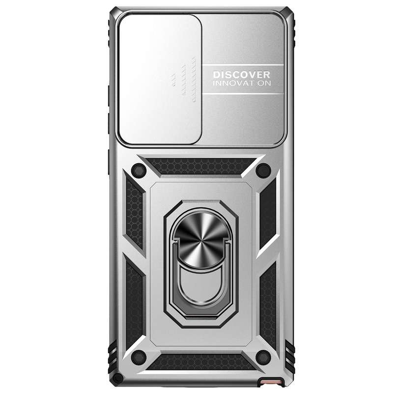 For Samsung Galaxy Note20 Ultra Sliding Camshield Holder Phone Case(Black)