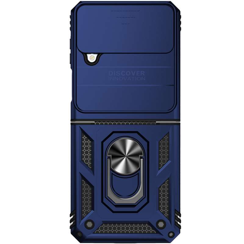 For Samsung Galaxy Z Flip4 Sliding Camshield Holder Phone Case(Red)