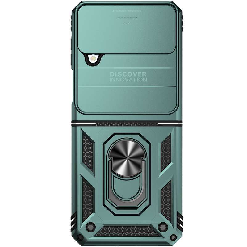 For Samsung Galaxy Z Flip4 Sliding Camshield Holder Phone Case(Red)