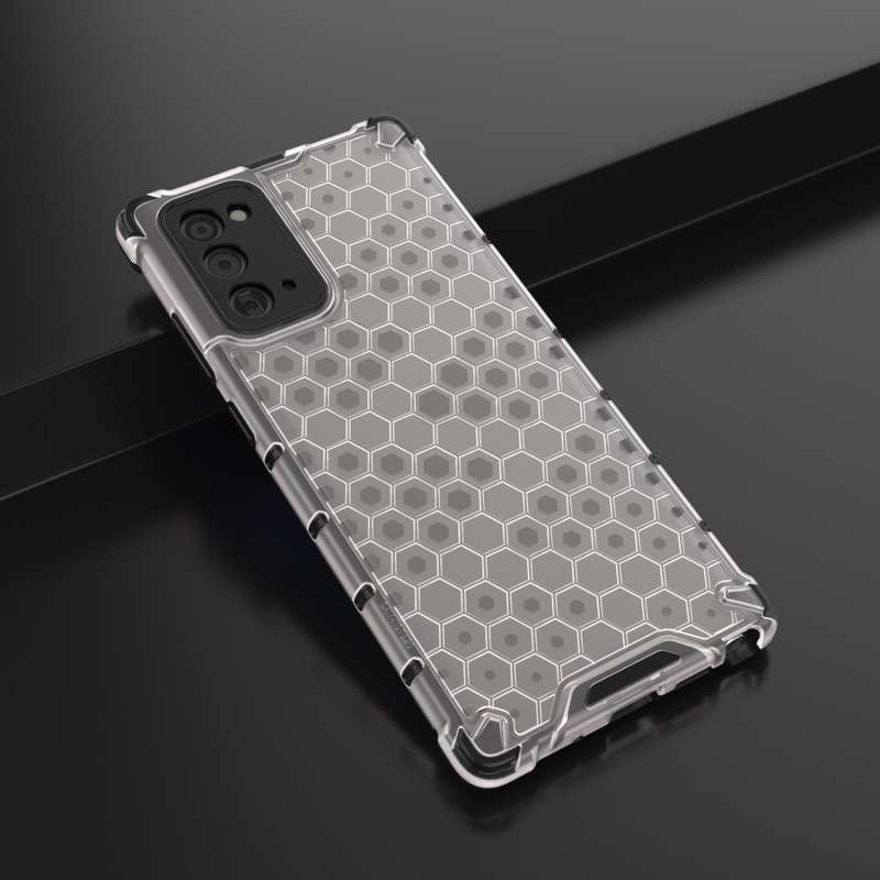 For Samsung Galaxy Note 20 Shockproof Honeycomb PC + TPU Protective Case(Blue)