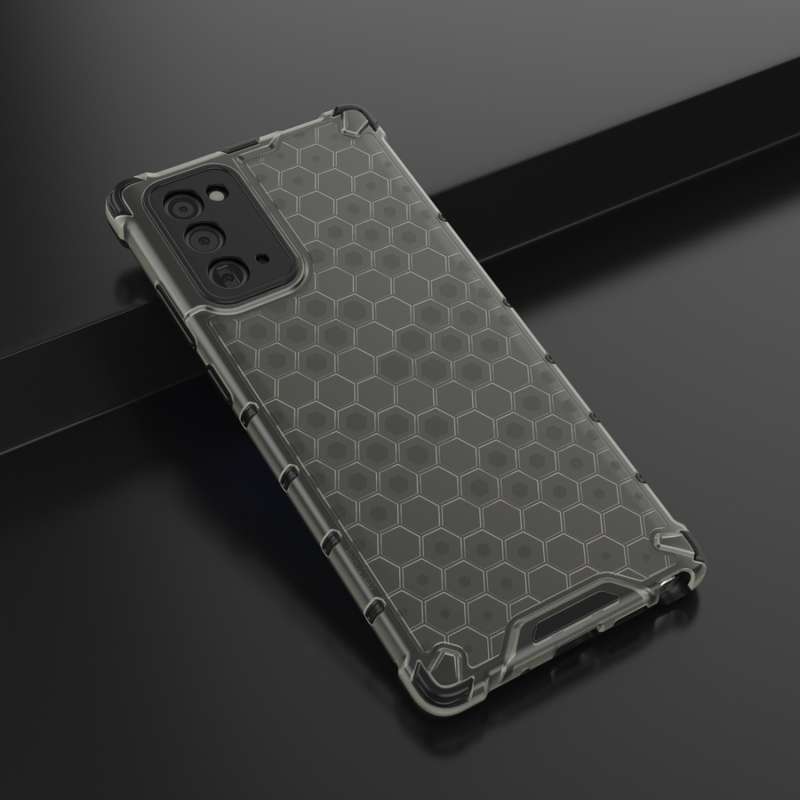 For Samsung Galaxy Note 20 Shockproof Honeycomb PC + TPU Protective Case(Blue)